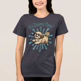 Camiseta É Zoomie Time Shih Tzu