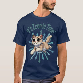 Camiseta É Zoomie Time Tan Bicolor Cat