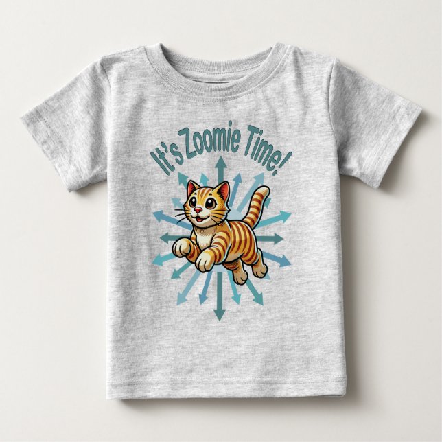 Camiseta É Zoomie Time Tiger Cat (Frente)