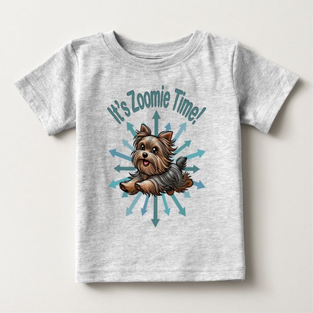 Camiseta É Zoomie Time Yorkshire Terrier (Frente)