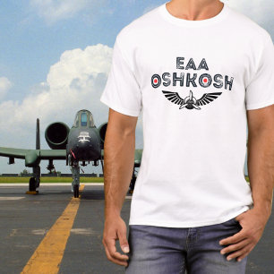 Camiseta EAA Oshkosh AirShow Asas Diversão com Hélices Avia