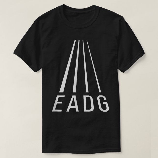 Camiseta EADG 4 String PerspectiveBass GuitarBass Player 65 (Frente do Design)