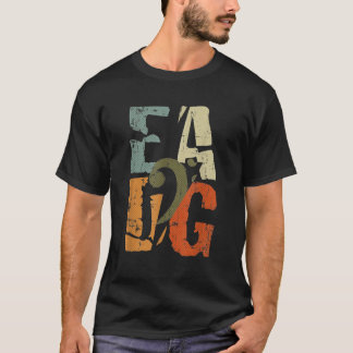 Camiseta EADG bass clef do tocador de violão