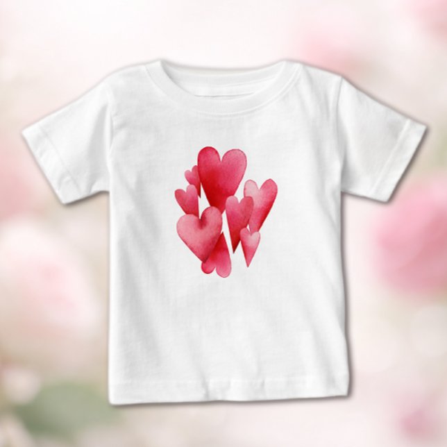 Camiseta Eager Pink Hearts (Criador carregado)