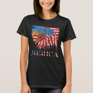 Camiseta Éagle 4 De Julho EUA Flag Merica