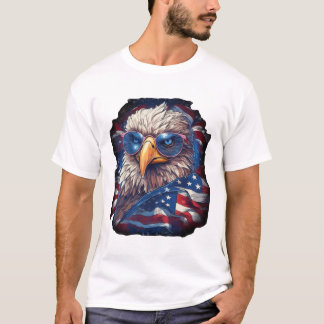 Camiseta Eagle American Flag