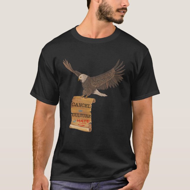 Camiseta Eagle and Scroll Cancel Culture (Frente)