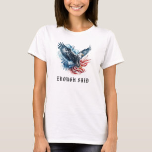 Camiseta *~* EAGLE AP16 American Flag Bald Detalhe