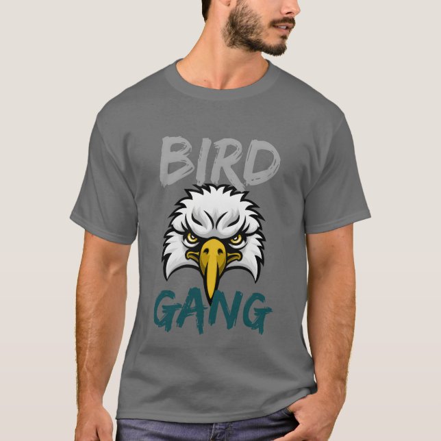 Camiseta Eagle Bird Gang Funny Philadelphia (Frente)