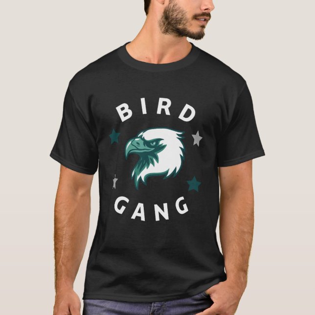 Camiseta Eagle Bird Gang Funny Philadelphia (Frente)