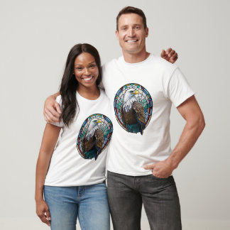 Camiseta Eagle Bird Portrait Vidro Escondido
