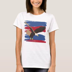 Camiseta Eagle Bird USA Bandeira Americana Patriótica