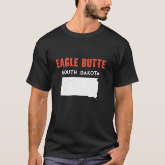 Camiseta Eagle Butte South Dakota EUA State America Viagem