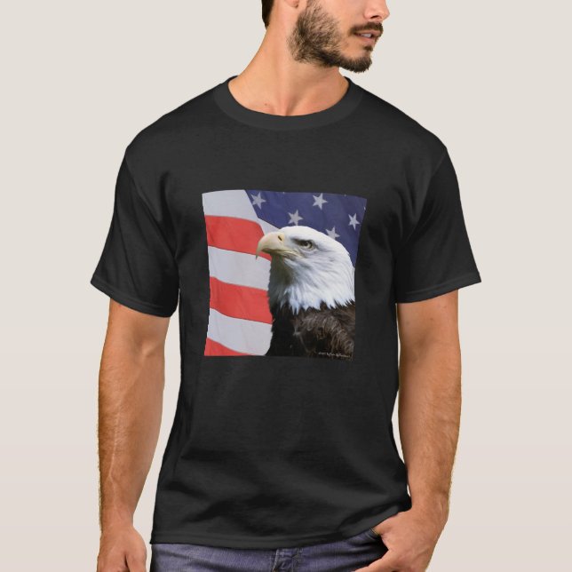 Camiseta Eagle e bandeira (Frente)