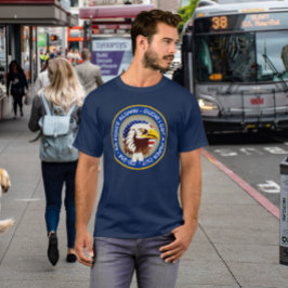 Camiseta Eagle Emblem USA Flag | DD 214 Alunos da Força Aér