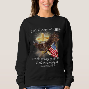 Camiseta Eagle Flag Usa Christian Patriot One Nation