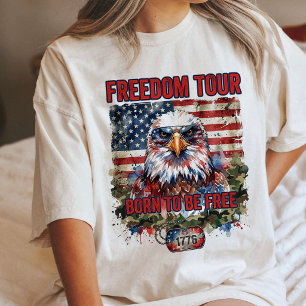 Camiseta Eagle Freedom Tour Nascido Para Ser Livre