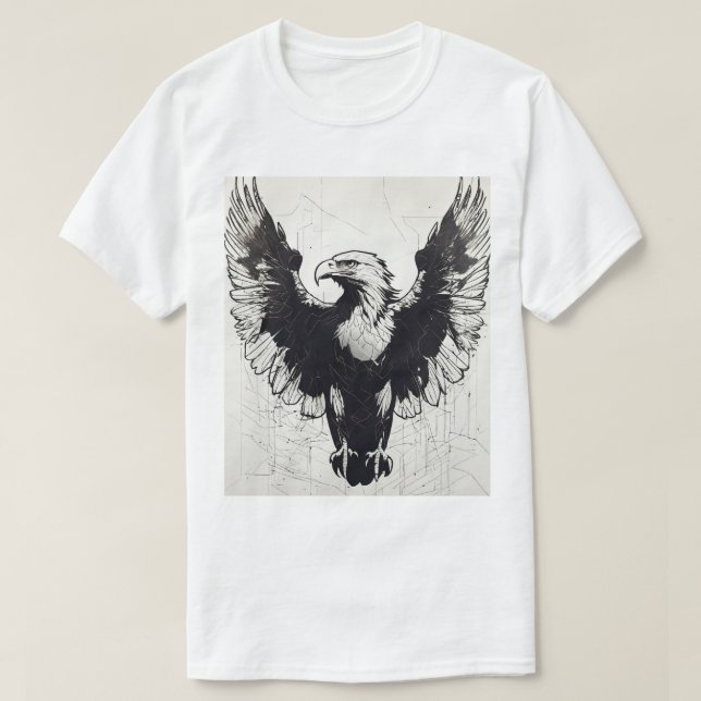 Camiseta Eagle Impressão Tshirt (Frente do Design)