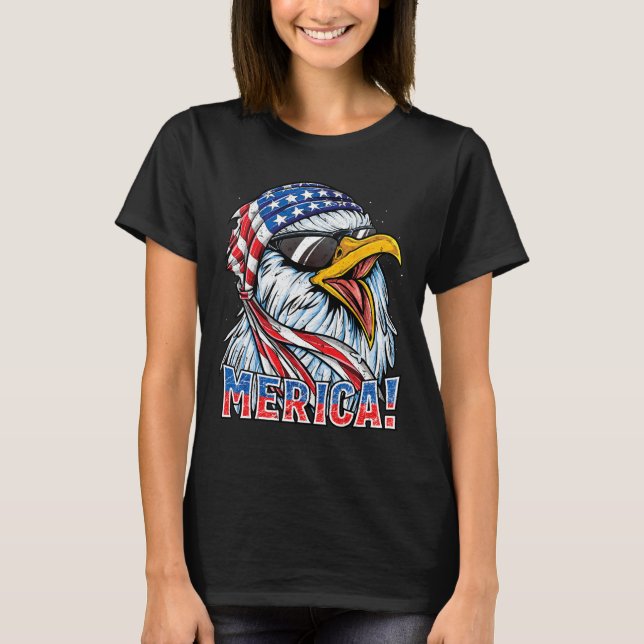 Camiseta Eagle Merica Shirt 4 De Julho Merica Men A (Frente)