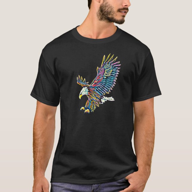 Camiseta Eagle Motif Bird of Prey (Frente)