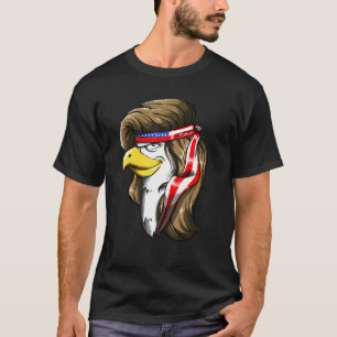 Camiseta Eagle Mullet 4 De Julho Dos Eua Flag Merica