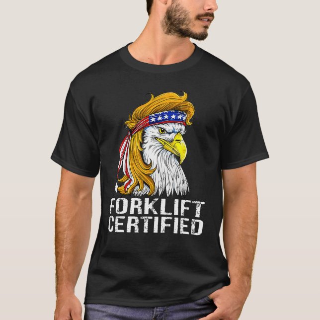 Camiseta Eagle Mullet Forkelevation Certified USA Fork Lift (Frente)