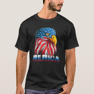 Camiseta Eagle Mullet Merica Men 4 De Julho Bandeira Americ