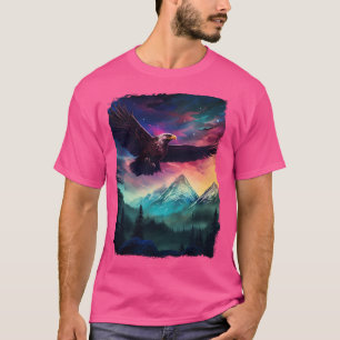 Camiseta Eagle Norte Light Aurora Borealis - Montagem de Ce