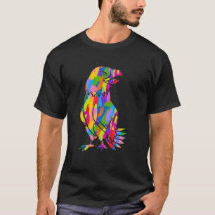 Camiseta Eagle Rainbow Color Arte Animal