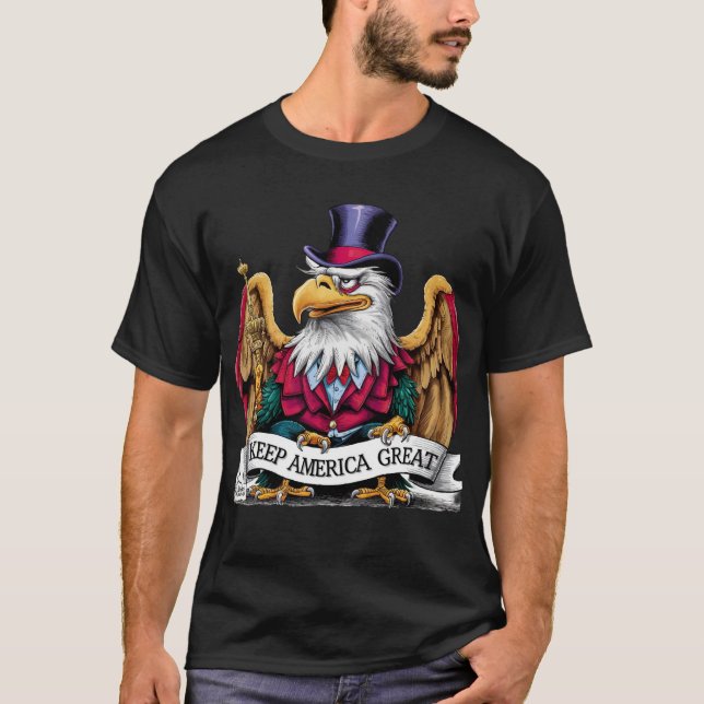 Camiseta Eagle Soar: Abrace o Espírito" (Frente)