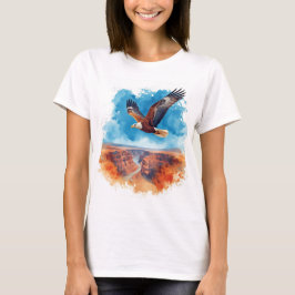 Camiseta Eagle Soaring Over the Canyon