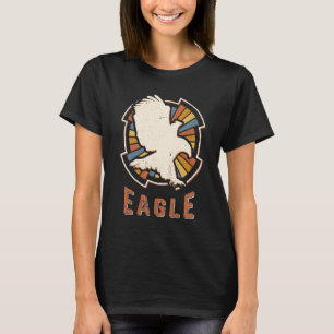 Camiseta Eagle Vintage Clássica Retro Amor Animal