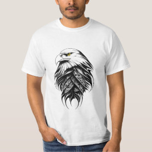 Camiseta Eagle Wild Animal Nature Illustration Art Tatuagem