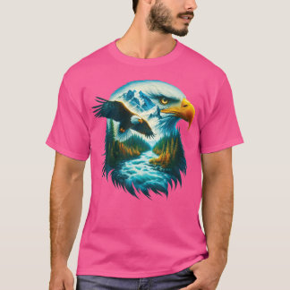 Camiseta Eagle Wildlife Caminhando Pela Natureza Fora De Mo