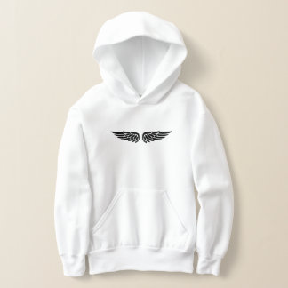 Camiseta Eagle wing print black Kids' Hoodies
