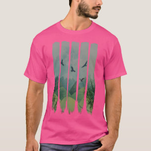 Camiseta Eagles Montanhas Grunge Landscape
