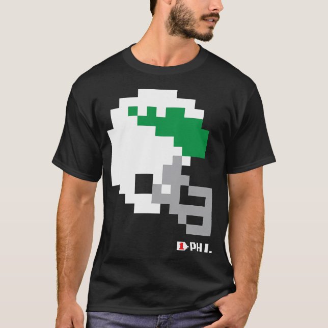 Camiseta Eagles Retro Tecmo Bowl Helmet (Frente)