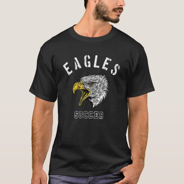 Camiseta Eagles Soccer School Spirit Team Mascot Game Night (Frente)