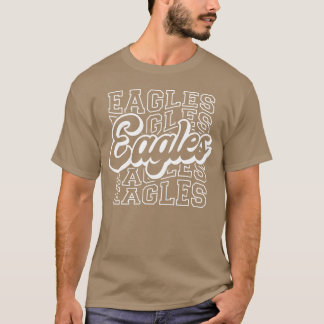 Camiseta Eagles Vintage Voando retr de pássaros Inspiracion