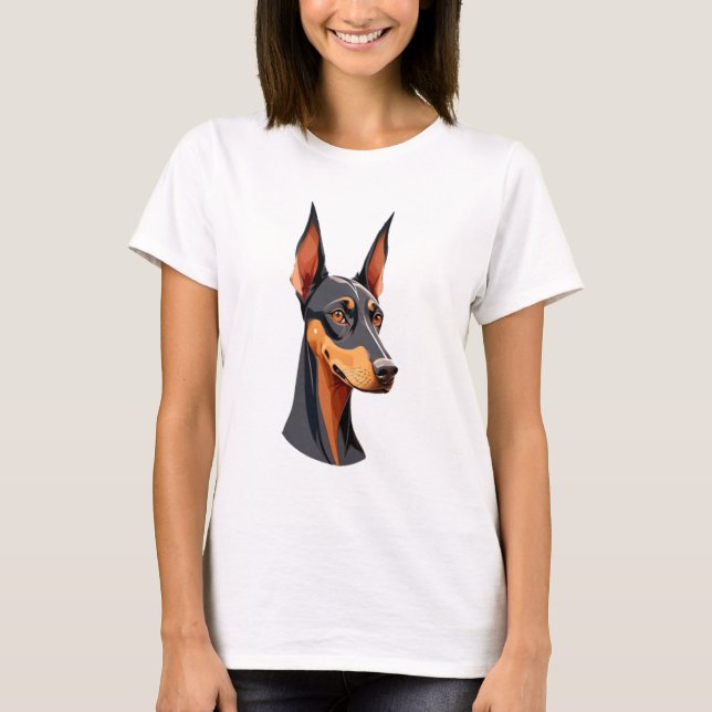 Camiseta Ear Doberman Natural (Frente)