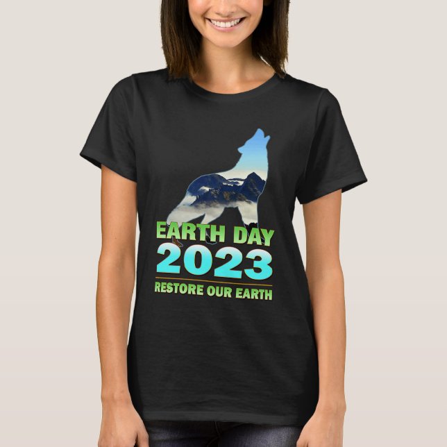 Camiseta Earth Day 2023 Restore Our Earth (Frente)
