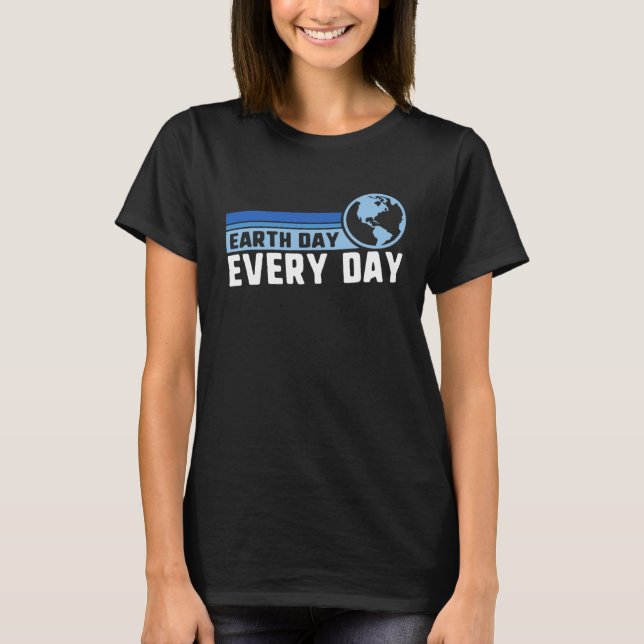Camiseta Earth Day Everyday Rainbow Pine Tree Nature Green (Frente)