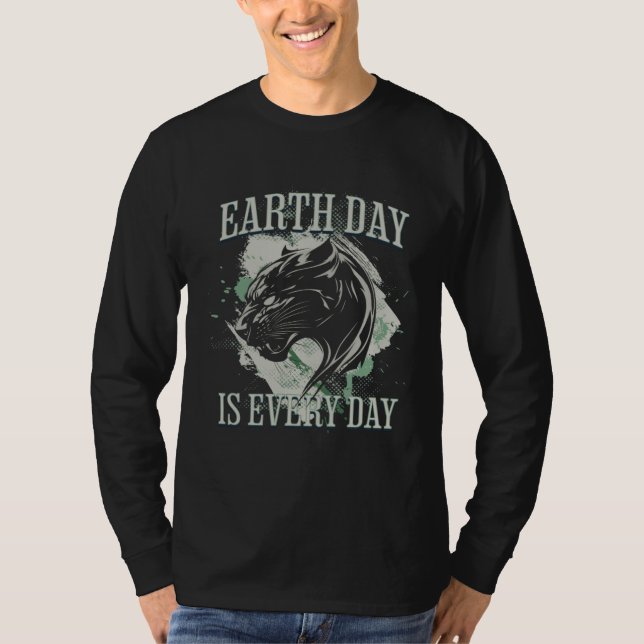 Camiseta Earth Day is Every Day Environmental Activist Blac (Frente)