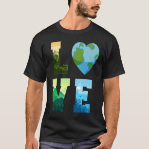 Camiseta Earth Day Science ama ativismo ambiental Marc