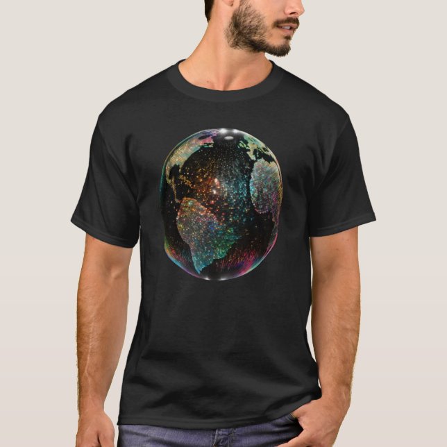 Camiseta Earth Disco Ball (Frente)