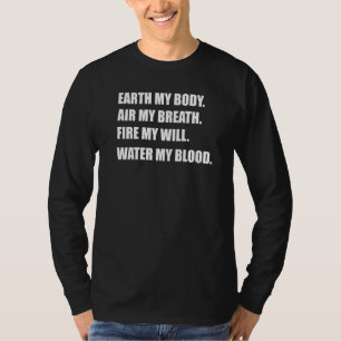 Camiseta Earth My Body Air My Respiration Science
