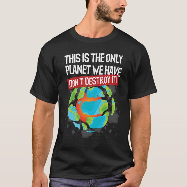 Camiseta Earthday Save Our Planet Environmentalist (Frente)