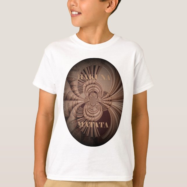 Camiseta Earthy Hakuna Matata Art Impressão (Frente)