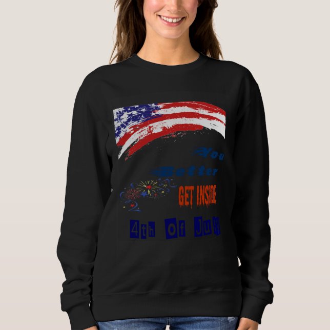 Camiseta Easily Distracted By 4th of July Geef (Frente)