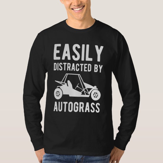 Camiseta Easily Distracted By Autograss Retro (Frente)